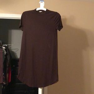 Garage Wine Colored T-shirt Dress